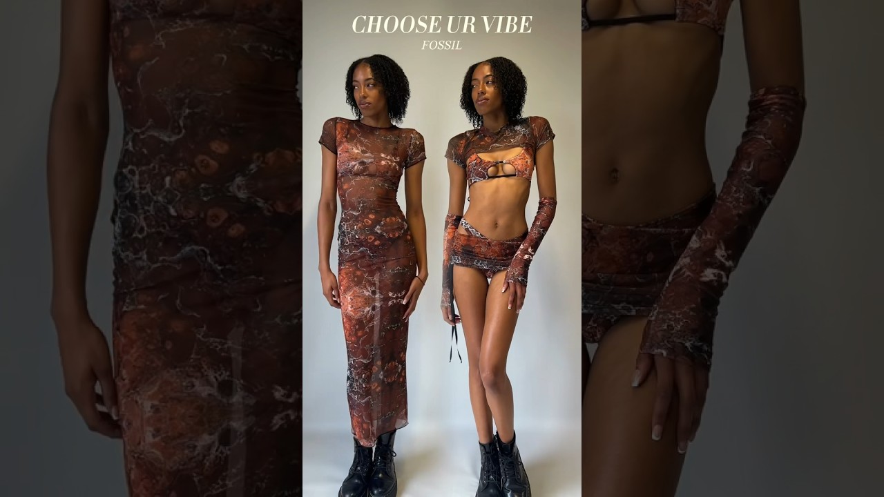 🦴Mesh Maxi Dress or Two-Piece Set? Which Fossil look is your fav?✨ 