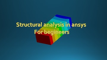 Structural simulation of rectangular bar for begineers||Make deisgn in solidworks||Import in ansys