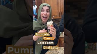 How To Make Pumpkin Cream Cold Foam Chai Latte At HOME 🎃🍉