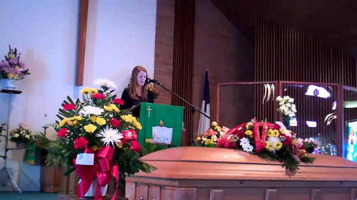 Amanda Blackman's Funeral Tribute to Donald Richter
