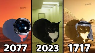 Maxwell The Cat Dance In Different Years