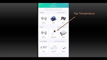 Connecting a Sensor Using the Cayenne Mobile App