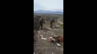 Азербайджанские минометчики утюжат армянские позиции. Полная версия.  Апрельская война.
