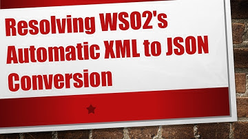 Resolving WSO2