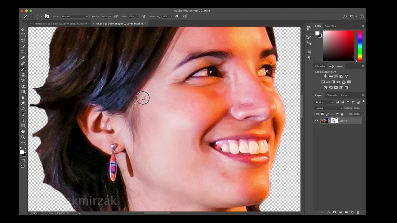 Cut Out Subject from Background in 3 Easy Steps using masking in Photoshop CC 2018 | Easy Tutorial