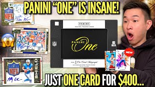 The New Panini One Football Is The Craziest Set Ever 1 Card Per Box 2023 One Hobby Review X4