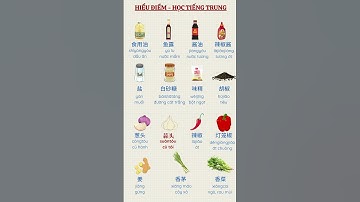 Gia vị trong tiếng Trung #hoctiengtrung #hieudiem #tuvungtiengtrung