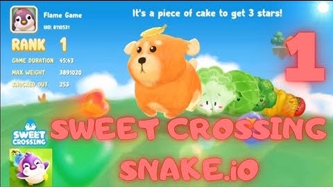 Sweet Crossing Snake.io | 3.8M Top High Score | Gameplay #1 Walkthrough
