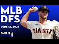 MLB DFS Process | DraftKings & FanDuel Picks, Plays & Slate Breakdown | Friday, 06/12/26