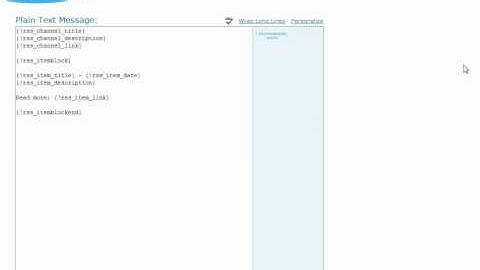 Aweber - How to Set Up The RSS Feed and Blog Broadcast