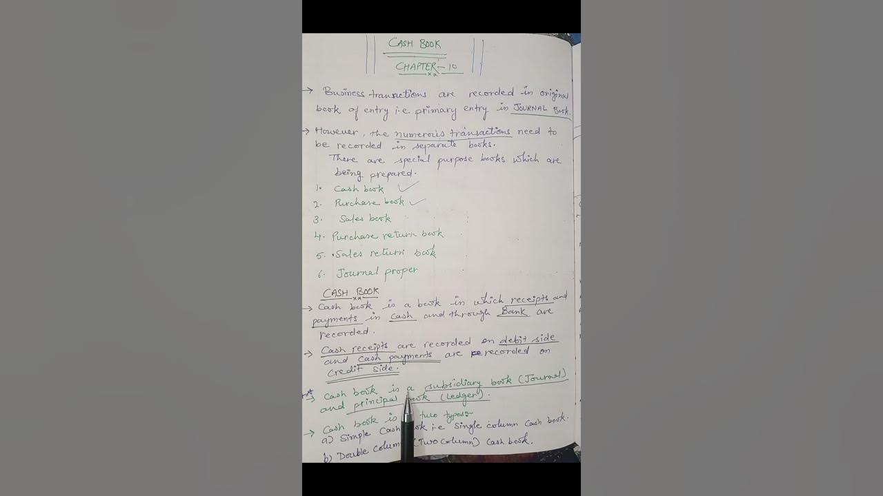 cash-book-class-11-accounts-shortsvideo-youtubeshorts-journal