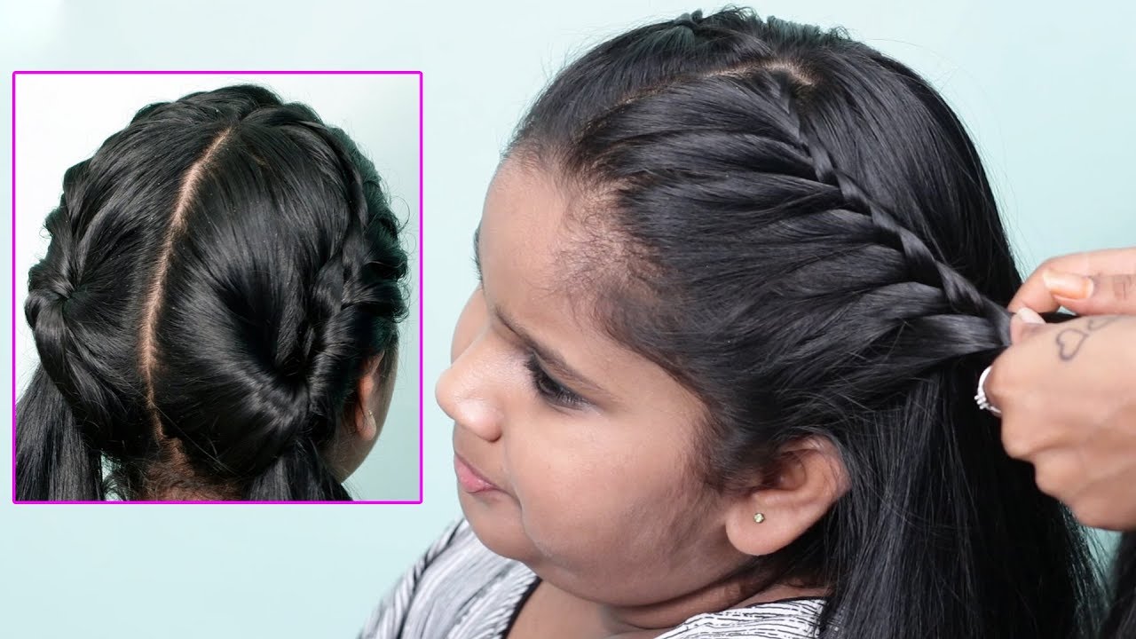 Quick and Easy Hairstyle for Kids/girls | 1 min Summer Special hairstyle |  baby hairstyles - YouTube