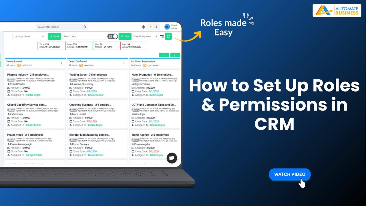 Roles and Permissions in CRM Explained | Add Team Members, User Roles & Access Control