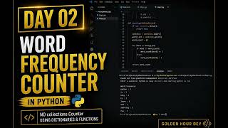 365 Days of Coding | Day 2 | Word Frequency Counter in Python