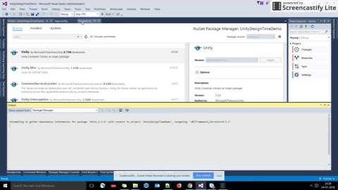 Unity Container Introduction - Design Time Configuration