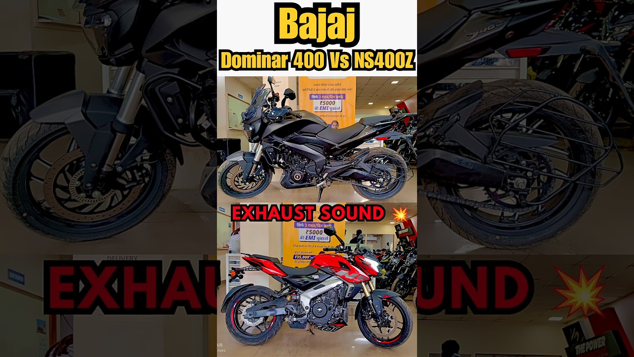 Pure Exhaust Sound💥Bajaj Pulsar Ns400z vs Dominar 400✨ 
