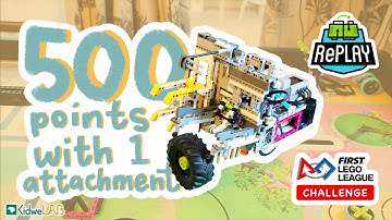 | 500 points with 1 attachment | FLL RePLAY Robot Game【 Kidwe Lab】