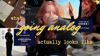what going analog actually looks like ✨ tips to get off your phone & what to do instead
