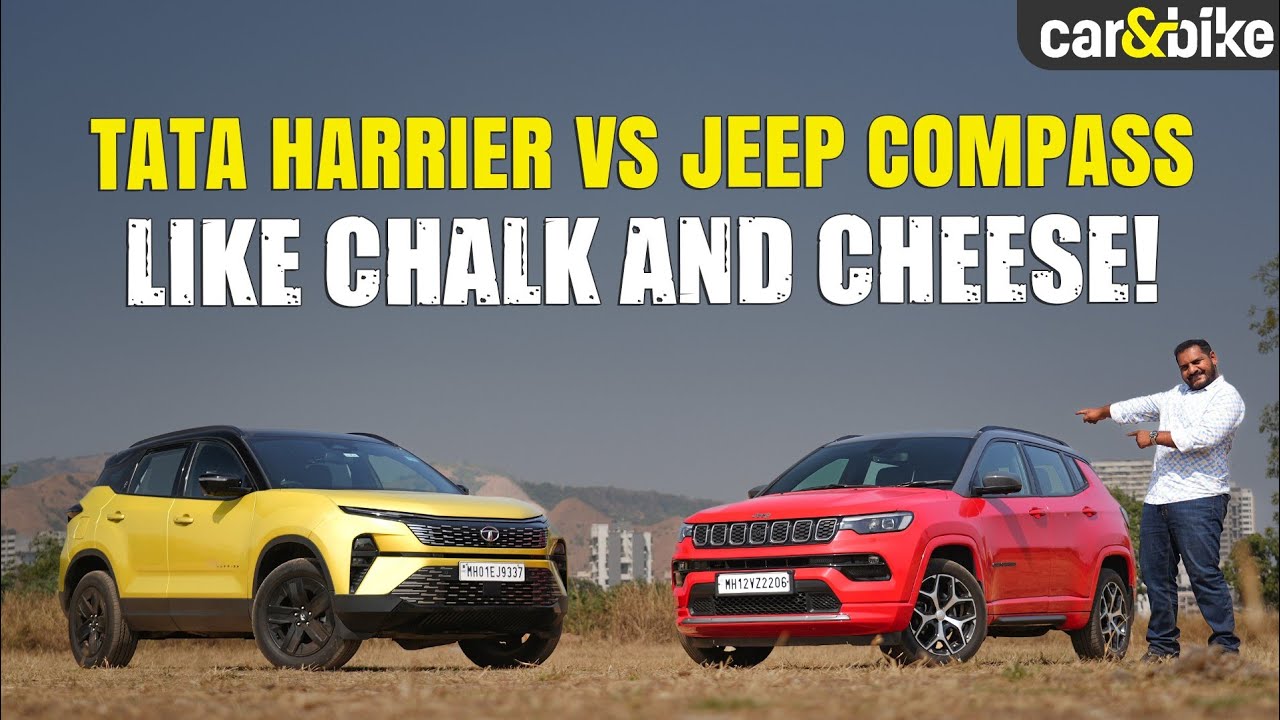 Tata Harrier Vs Jeep Compass Comparison | 4x2 Diesel Automatic Comparo | Which One's For You?
