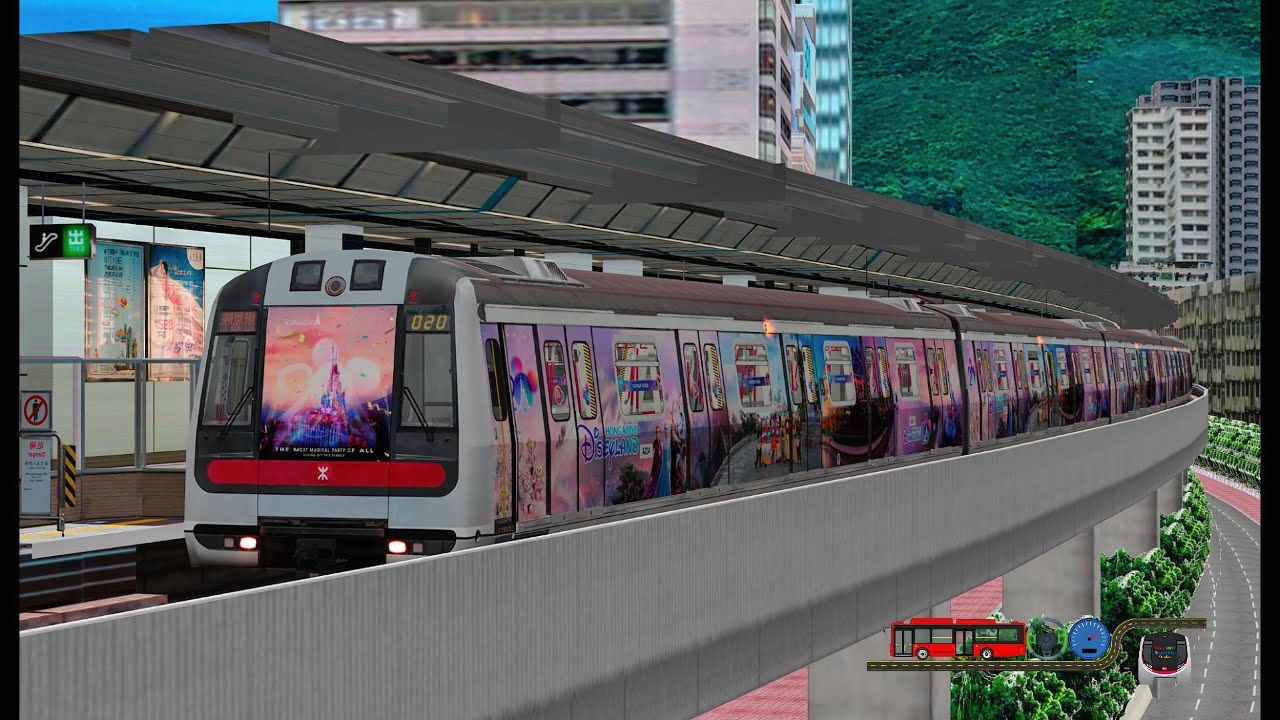 《openBVE》香港迪士尼樂園 20 週年主題列車誕生｜荃灣綫 M-Train A221/A204 異綫客串觀塘綫｜石硤尾至觀塘｜上篇
