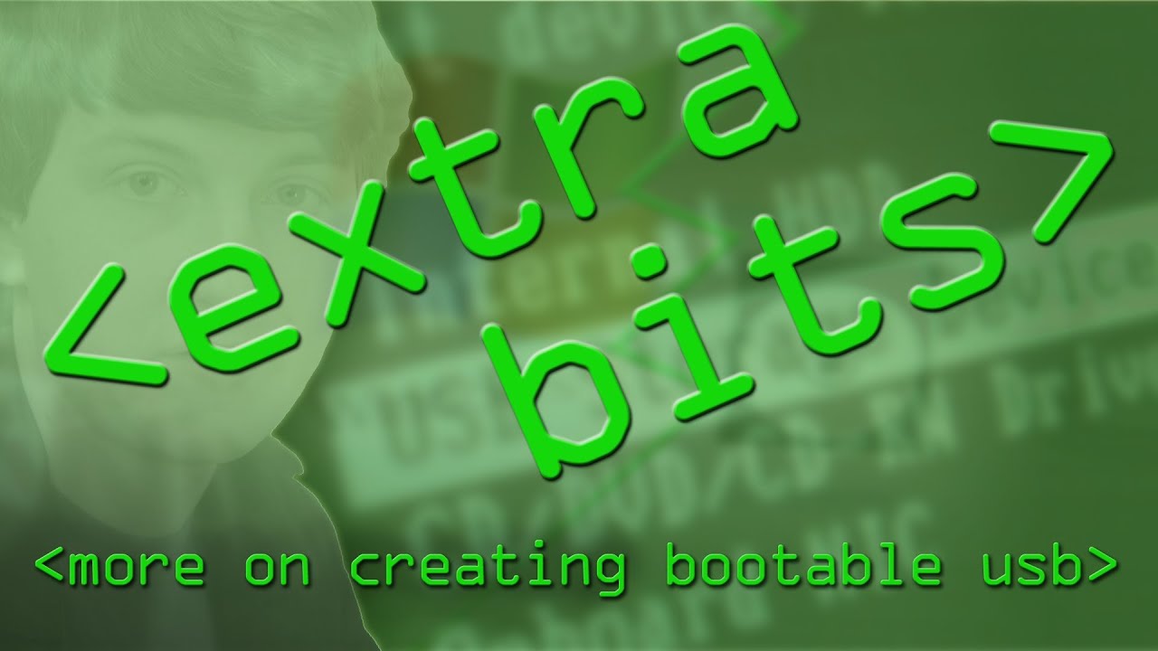 hardwareswap EXTRA BITS - Making a Bootable USB in Linux - Computerphile