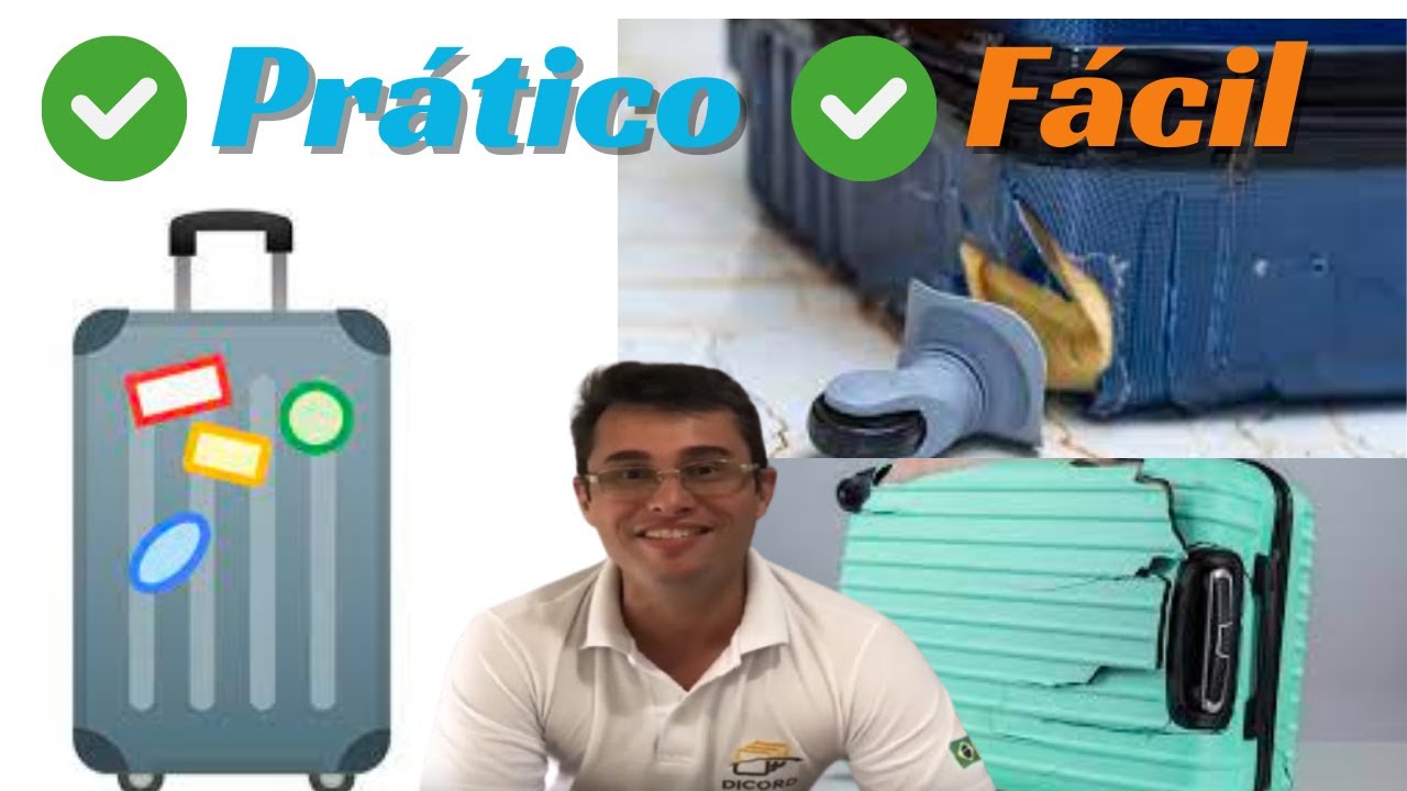 Conserto de mala com estrutura e alça retrátil quebrados. - YouTube