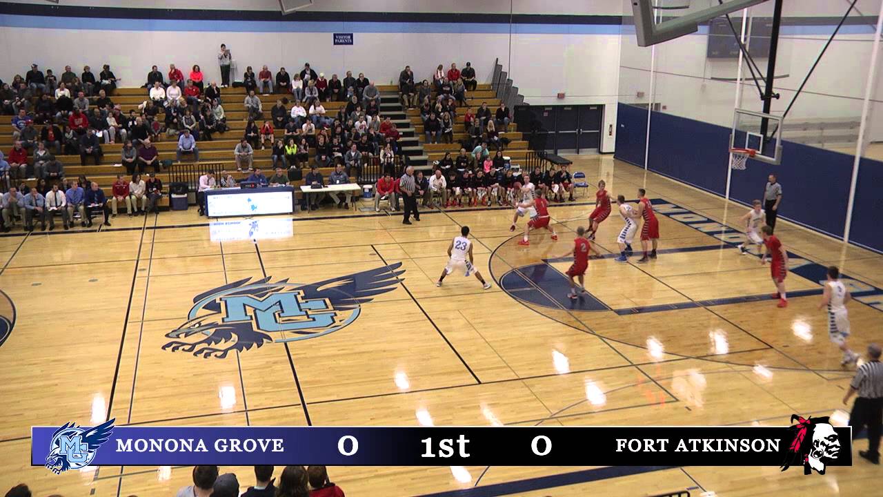 Monona Grove Boys Basketball vs Fort Atkinson 12/15/15 YouTube