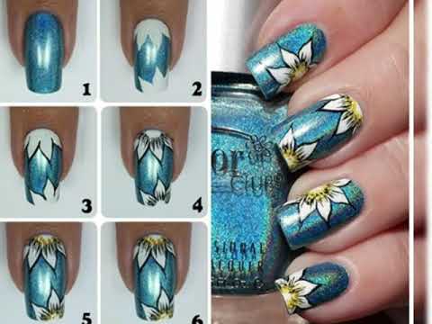 Dibujos para uñas paso a paso ! 💅🤩 - YouTube