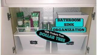 Check out how easy and affordable it is to organize under your bathroom sink using Dollar Tree products. To See Christine