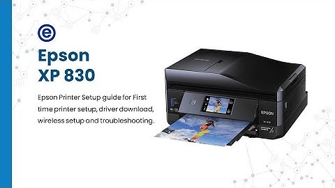 Epson XP 830 Driver Download | Epson XP 830 Software for WiFi setup