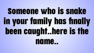💸 Someone who is snake in your family has finally been caught..here is the name..