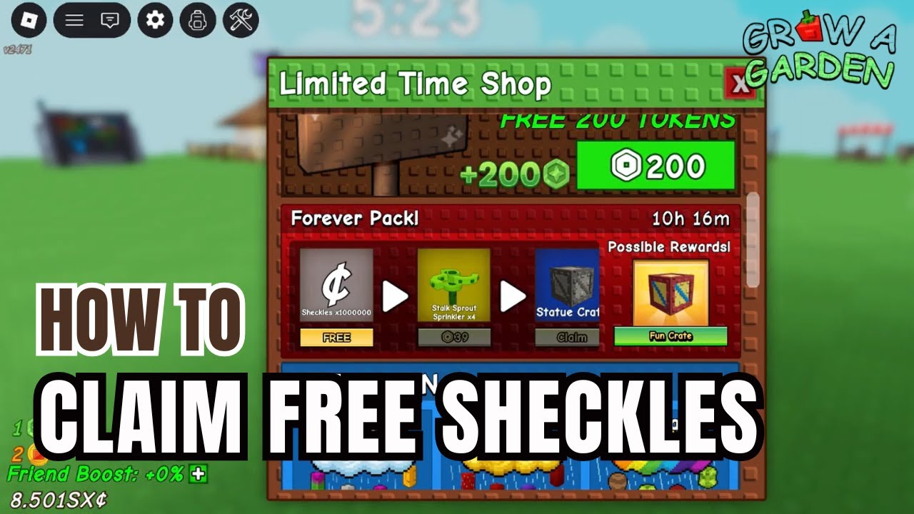 FREE 1 MILLION?! - how to claim 1,000,000 Sheckles in Grow a Garden Roblox