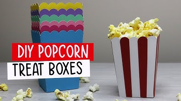 Cricut Popcorn Box Template - Great for Party Favors, Easy to Customize!