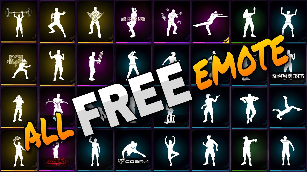 FREE FIRE ALL FREE EMOTES | ALL FREE EMOTE | FREE FIRE ALL FREE EMOTES EVENT | ALL FREE EMOTE EVENT