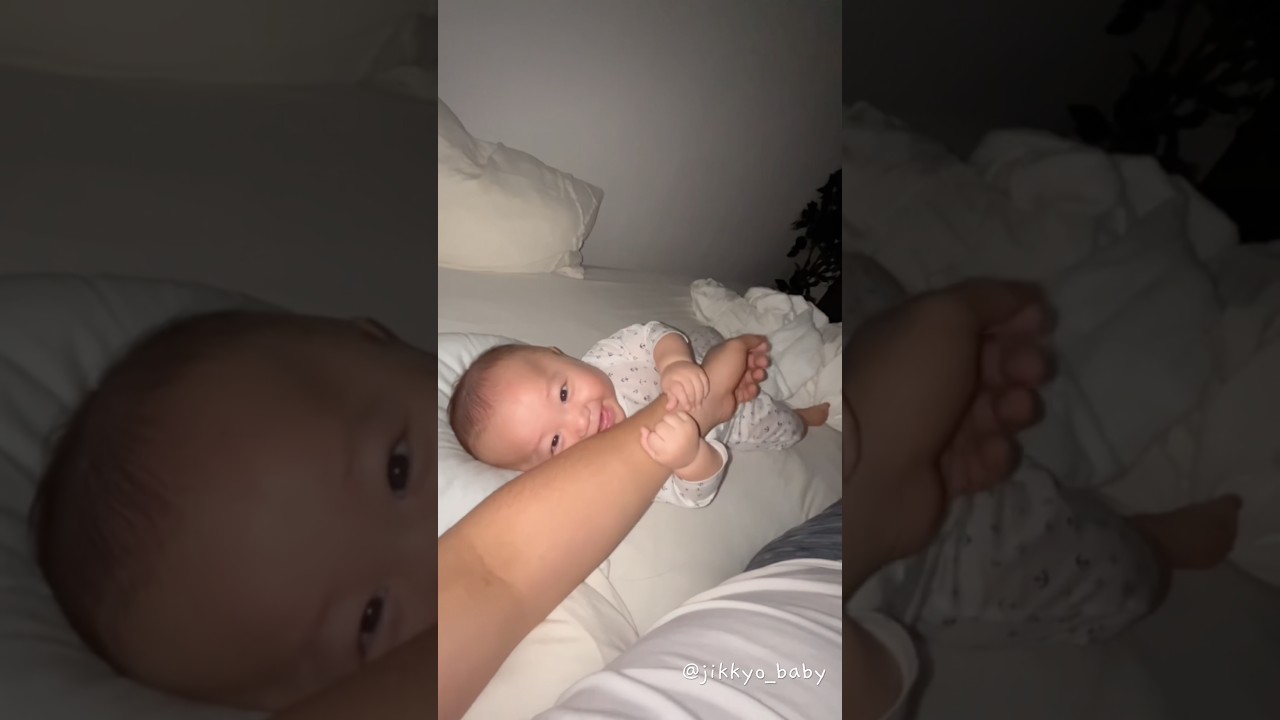 パパを離さない赤ちゃんが愛おしすぎる #baby #赤ちゃん