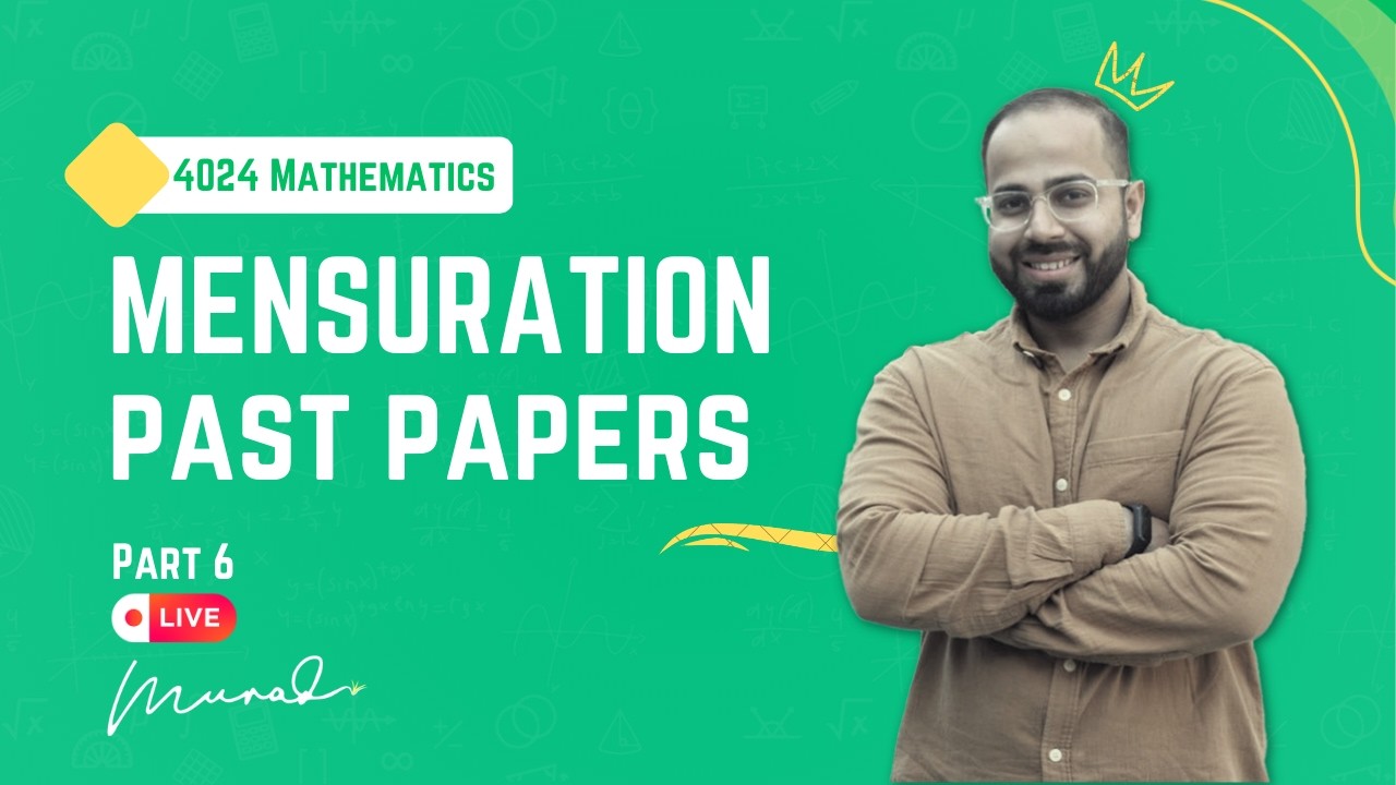 Mensuration LIVE 🔥 | 2025 Oct/Nov Topicals | IGCSE 0580 & 4024 | P2 & P4 (All Variants)