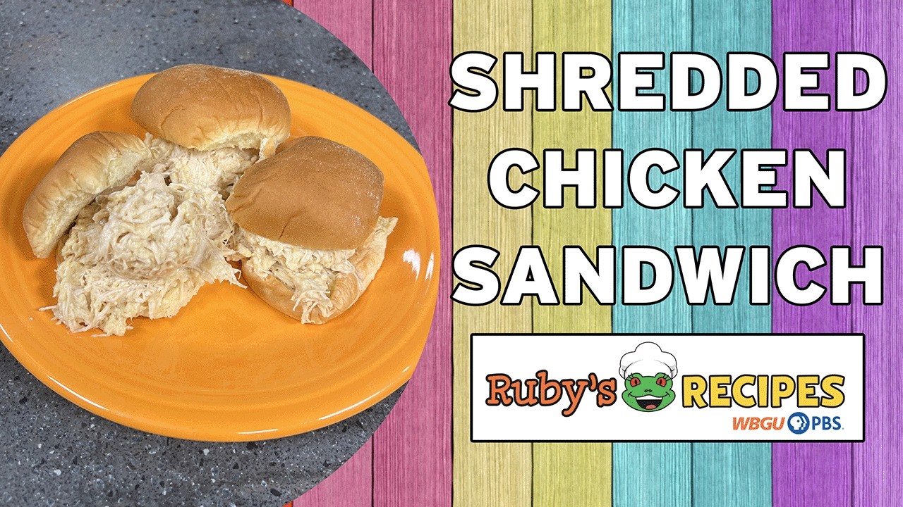 Easy Shredded Chicken Sandwiches | Ruby's Recipes - YouTube