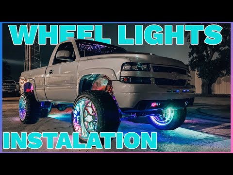 HOW TO INSTALL WHEEL LIGHTS ON A 03-06 LIFTED CHEVY SILVERADO !
