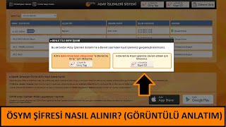 ÜCRETSİZ ÖSYM ŞİFRESİ NASIL ALINIR?(GÖRÜNTÜLÜ ANLATIM) 1 DAKİKADA ÖSYM ŞİFRESİ AL (KOLAYCA ŞİFRE)