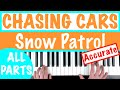 How to play CHASING CARS - Snow Patrol EASY Piano Tutorial