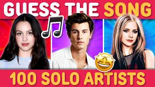 GUESS THE 100 SONGS FROM SOLO ARTISTS 🤯 🎵 | Song Quiz screenshot 3