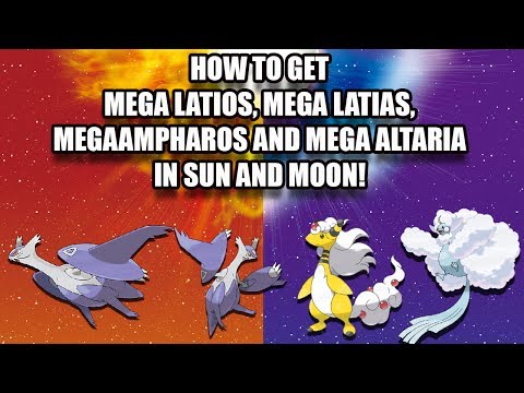 Video: Pok Mon Sonce In Luna - Mega Latios, Latias, Ampharos In Altaria Naložijo Kode Za Latiosite, Latiosite, Ampharosite In Altarianite