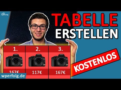 Video: Wie erstelle ich eine dynamische Tabelle in WordPress?