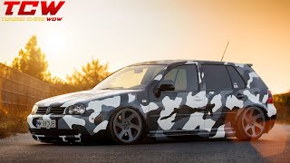 VW Golf 4 Custom Paint Bagged on 3sdm Rims Modified by Claudiu