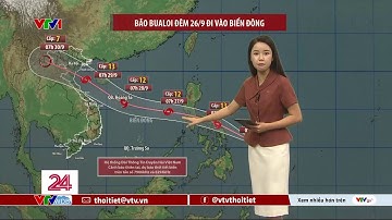 Dự báo thời tiết 11h30 - 25/09/2025 | Bão Bualoi sắp vào Biển Đông thành bão số 10 | VTVWDB