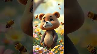 Dudu Aprendeu a Respeitar as Abelhinhas na Floresta. | #curtas #urso #mel #abelhas #viral #floresta