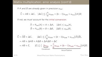 PP20 - Theo Mary - Performance and Accuracy of Mixed-Precision Matrix Factorizations