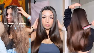 MY SECRET TO GETTING RID OF FRIZZY HAIR #HAIRCARE #HAIR #SHORTS screenshot 2