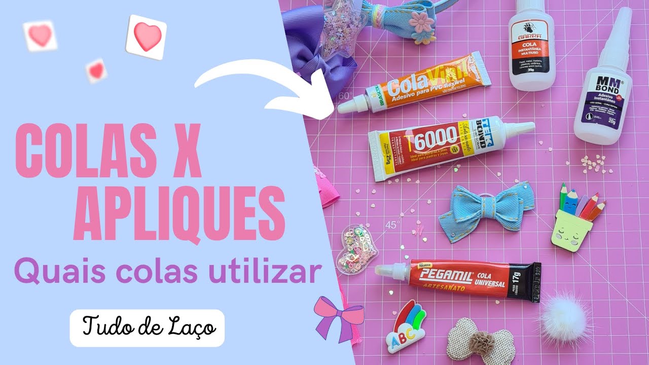 Colas para apliques (Quais colas utilizar)