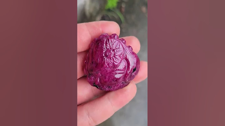 ruby trạm di lạc khối lớn màu đẹp lên mặt dây chuyền tinh tế